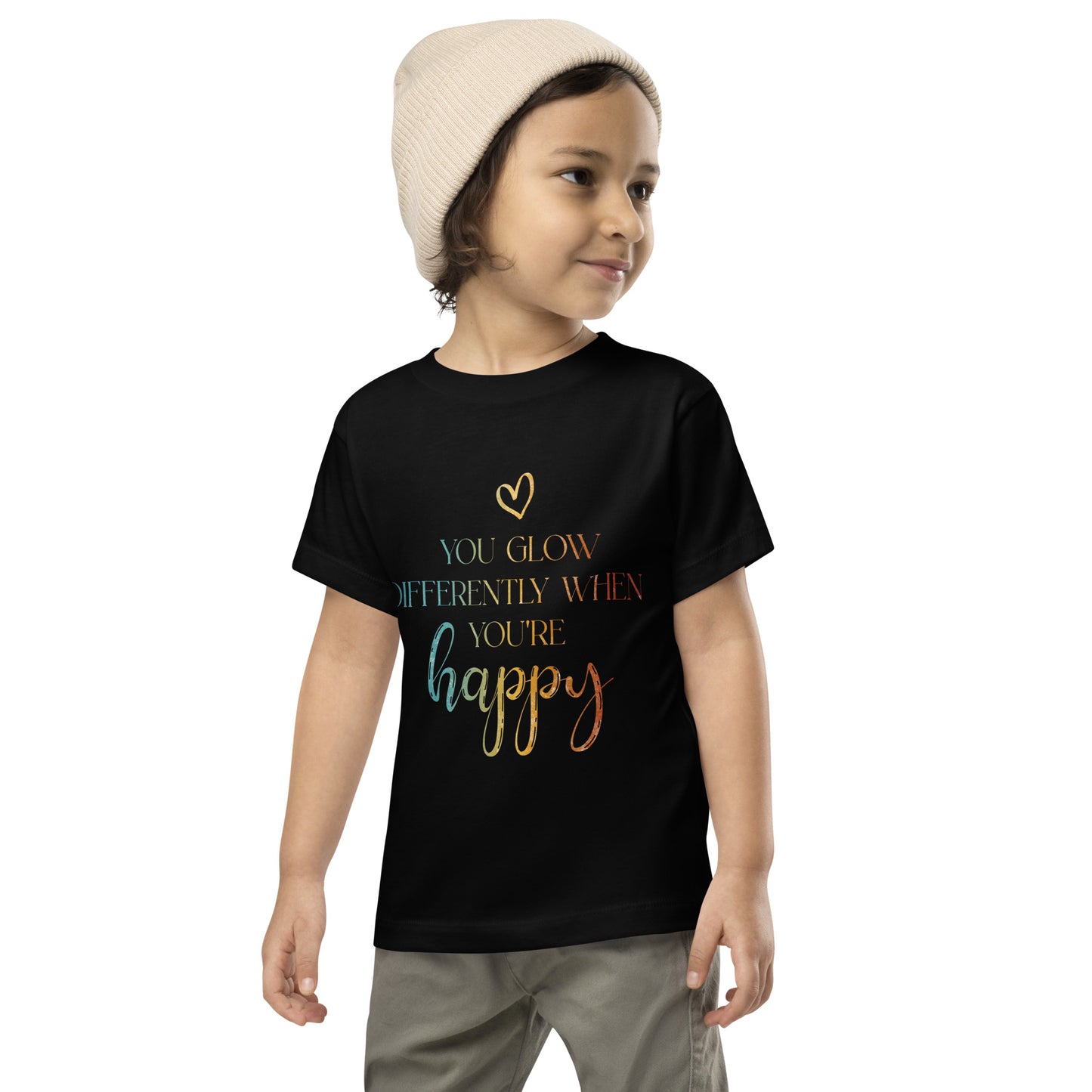 You Glow Differently When You’re Happy | Inspirational Shirt | Love Yourself Shirt | Toddler Unisex T-Shirt