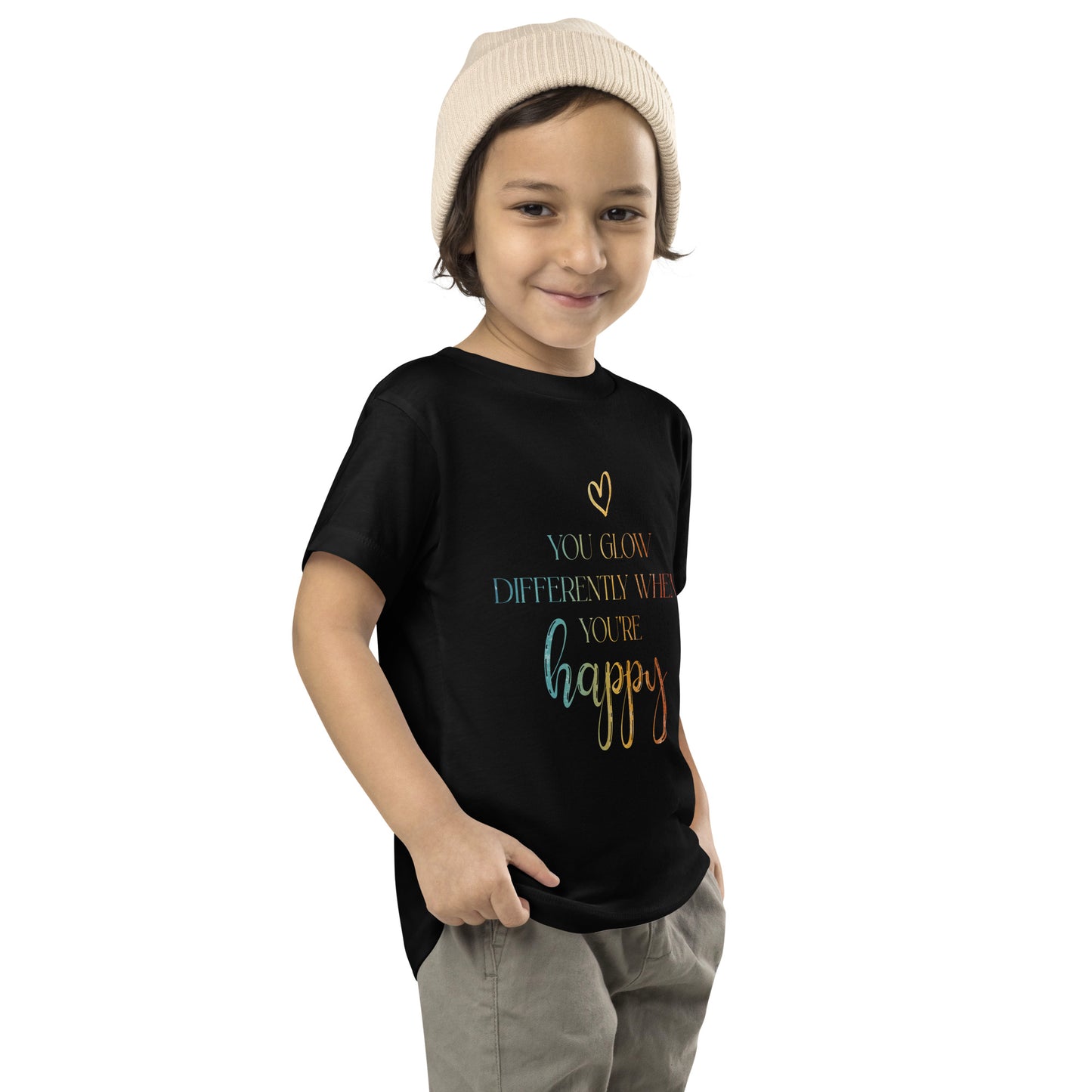 You Glow Differently When You’re Happy | Inspirational Shirt | Love Yourself Shirt | Toddler Unisex T-Shirt