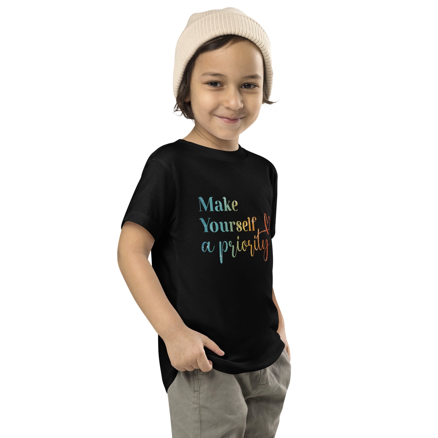 Make Yourself a Priority | Inspirational Shirt | Love Yourself Shirt | Toddler Unisex T-Shirt