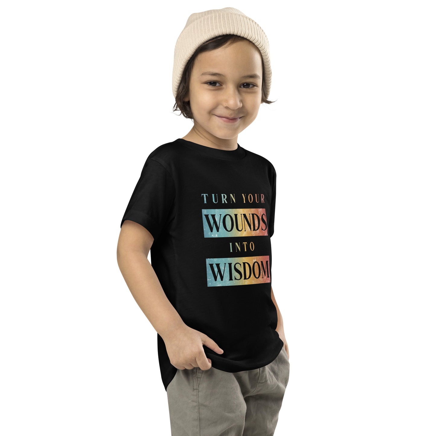 Turn Your Wounds into Wisdom | Inspirational Shirt | Love Yourself Shirt | Toddler Unisex T-Shirt