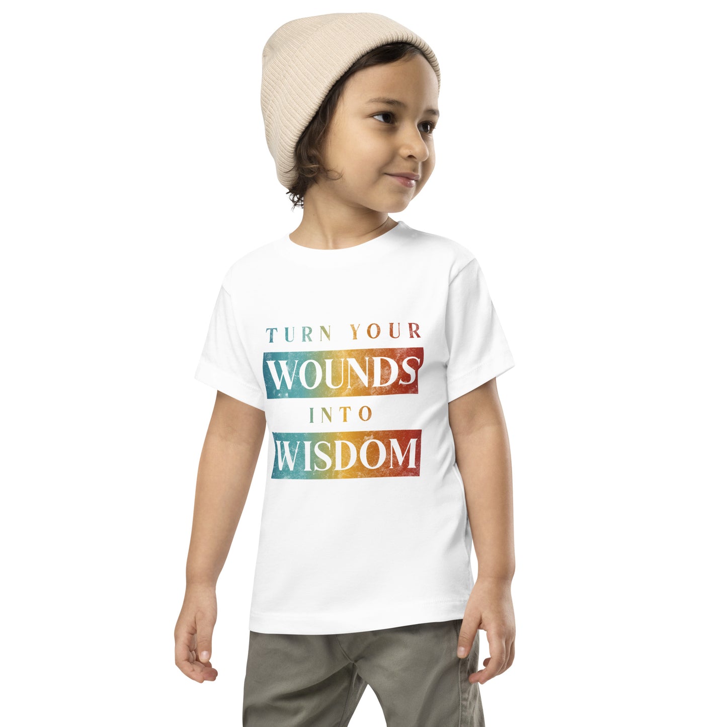 Turn Your Wounds into Wisdom | Inspirational Shirt | Love Yourself Shirt | Toddler Unisex T-Shirt