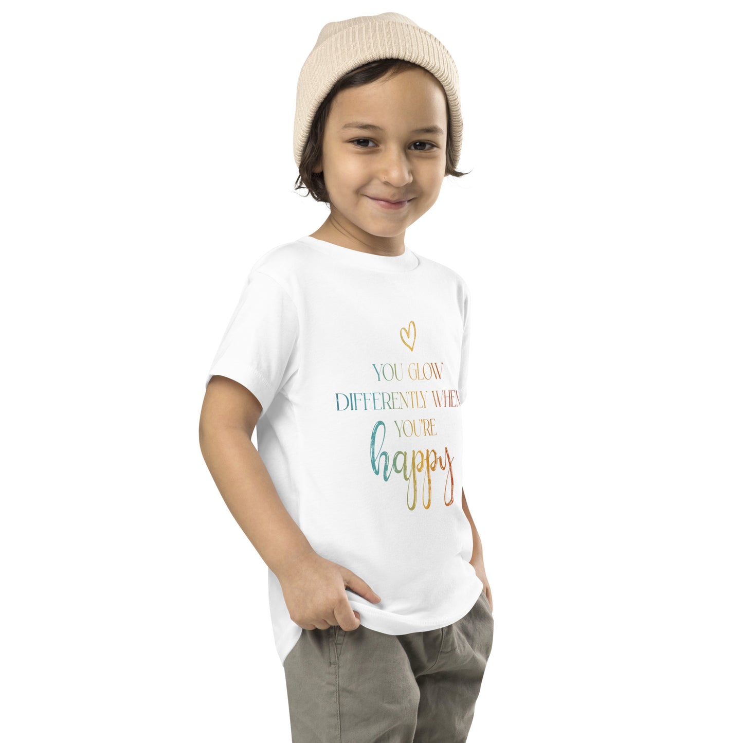 You Glow Differently When You’re Happy | Inspirational Shirt | Love Yourself Shirt | Toddler Unisex T-Shirt