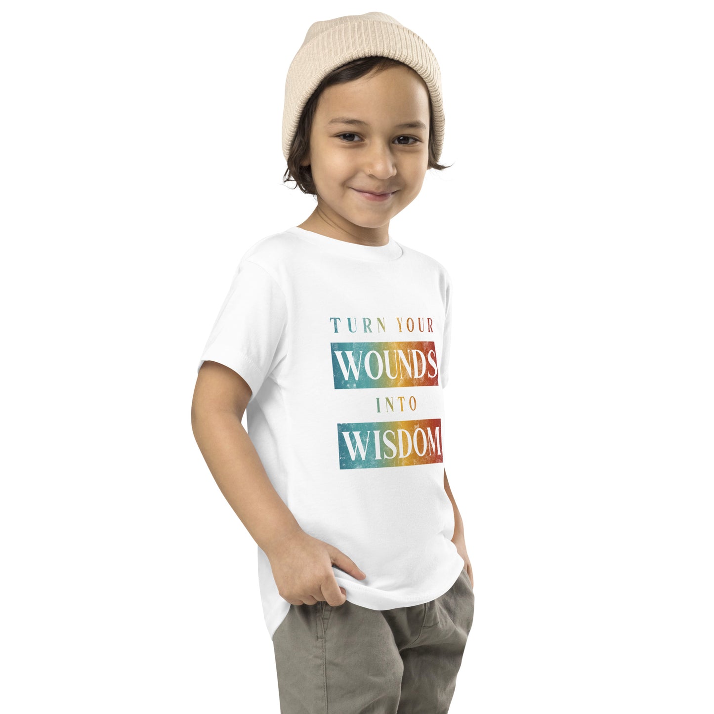 Turn Your Wounds into Wisdom | Inspirational Shirt | Love Yourself Shirt | Toddler Unisex T-Shirt