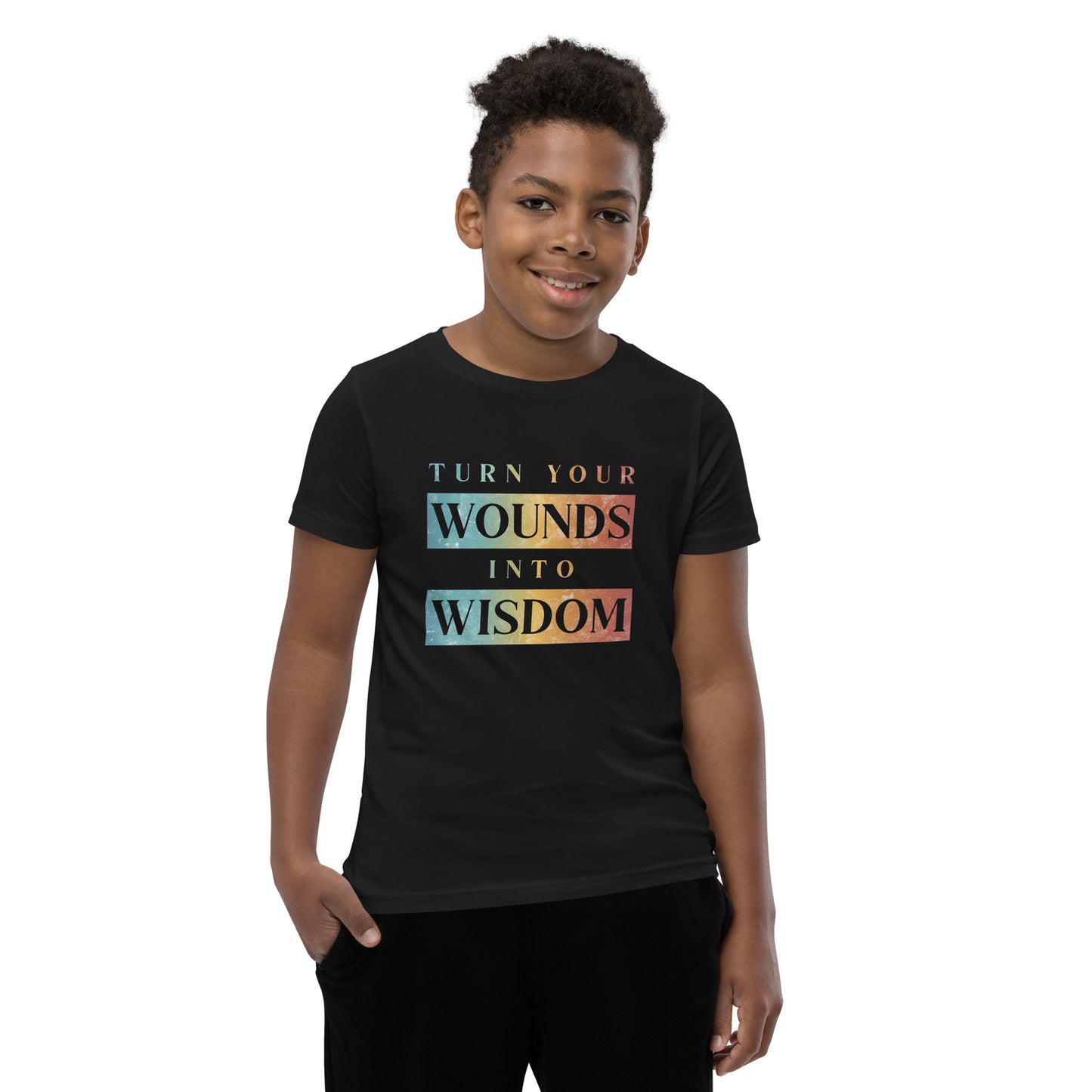 Turn Your Wounds into Wisdom | Inspirational Shirt | Love Yourself Shirt | Youth Unisex T-Shirt