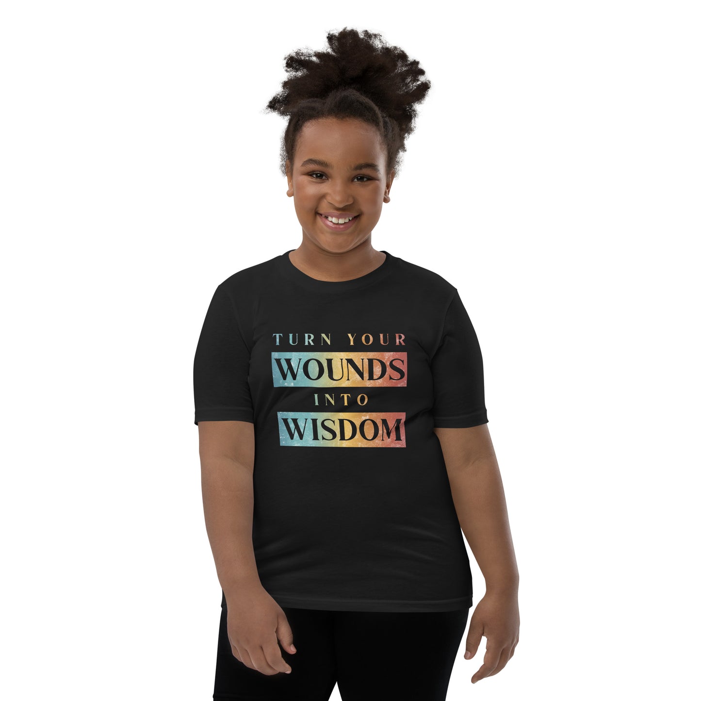 Turn Your Wounds into Wisdom | Inspirational Shirt | Love Yourself Shirt | Youth Unisex T-Shirt