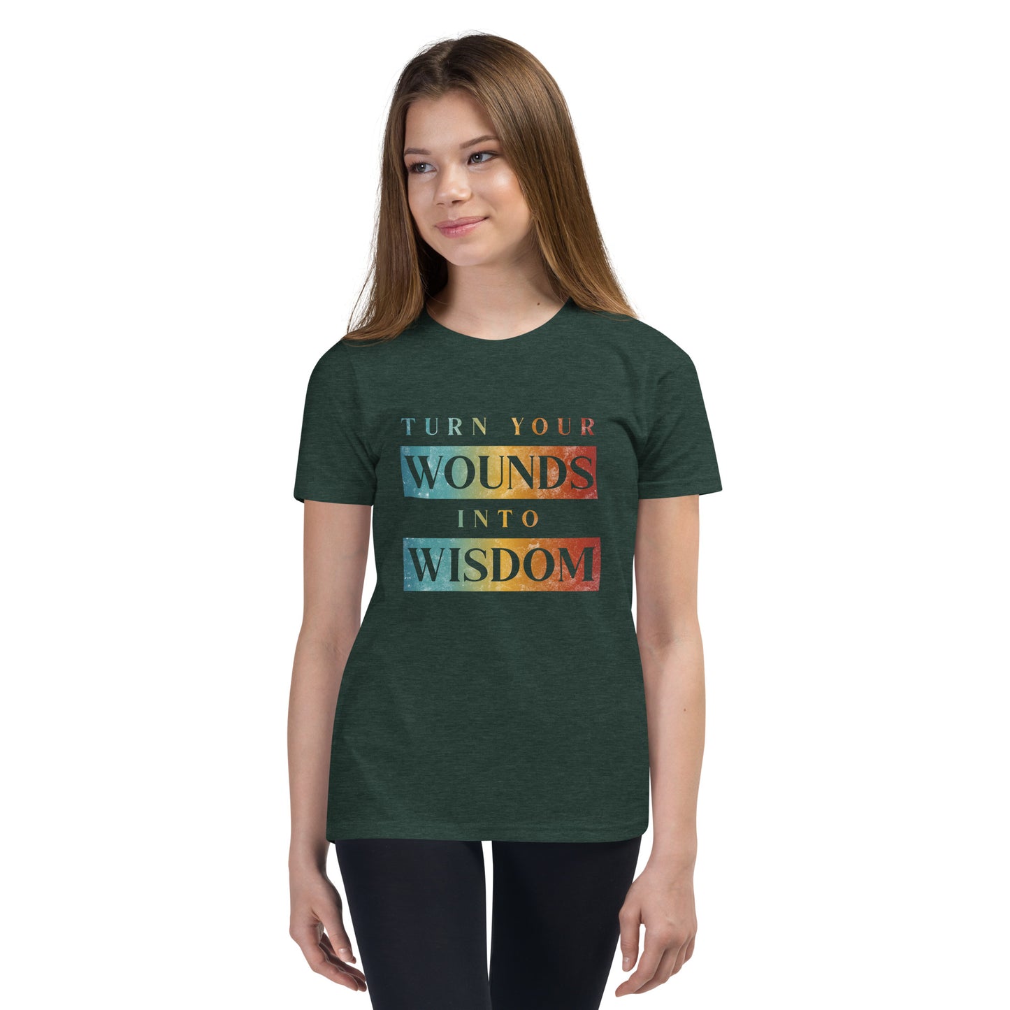 Turn Your Wounds into Wisdom | Inspirational Shirt | Love Yourself Shirt | Youth Unisex T-Shirt