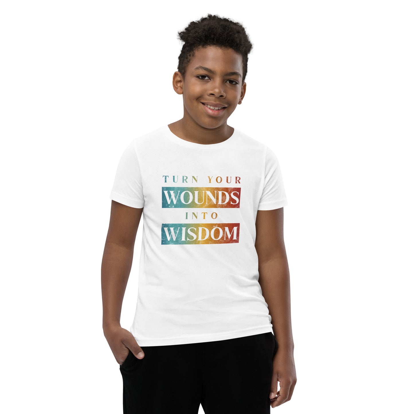 Turn Your Wounds into Wisdom | Inspirational Shirt | Love Yourself Shirt | Youth Unisex T-Shirt