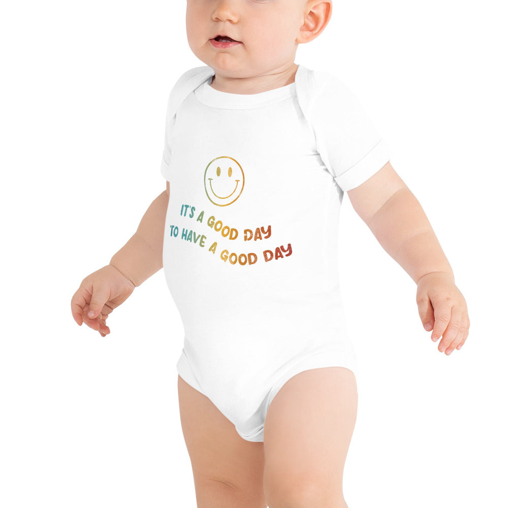 It's a Good Day to Have a Good Day! | Inspirational | Short-Sleeve Unisex Baby Short Sleeve One Piece